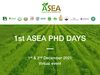 1st ASEA PhD Days 2021